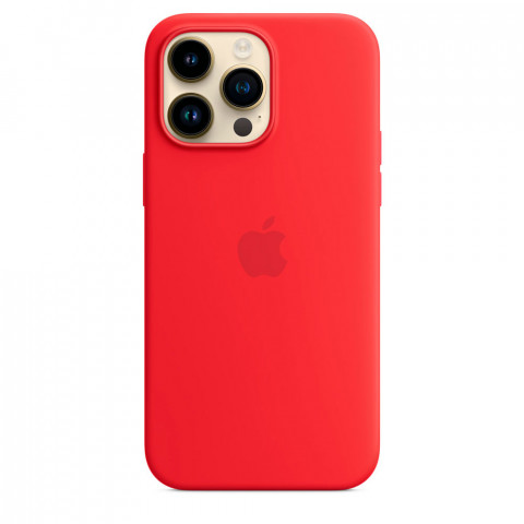 Чохол LUX Silicone Case для iPhone 14 Pro Max Red with MagSafe